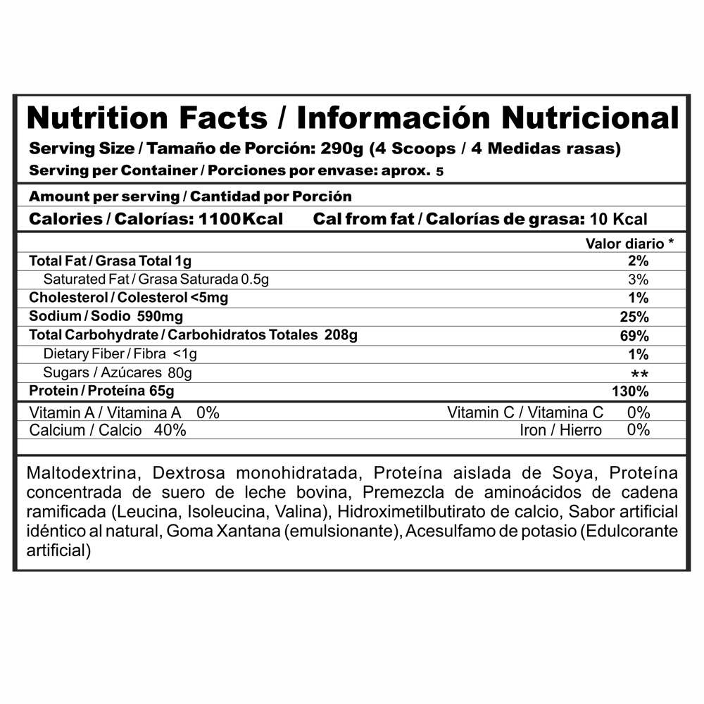Miniatura 2 de Gainz Proteína de suero de leche Hipercalórica